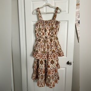 Versona layered multi color dress NWT Large